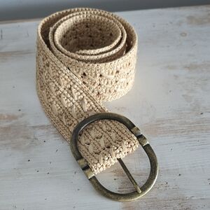 Sezane 100% Rafia Woven Belt